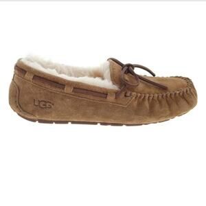 UGG Dakota Slippers Women's Size 6 Chestnut Moccasin Casual Minimalist Cozy Warm